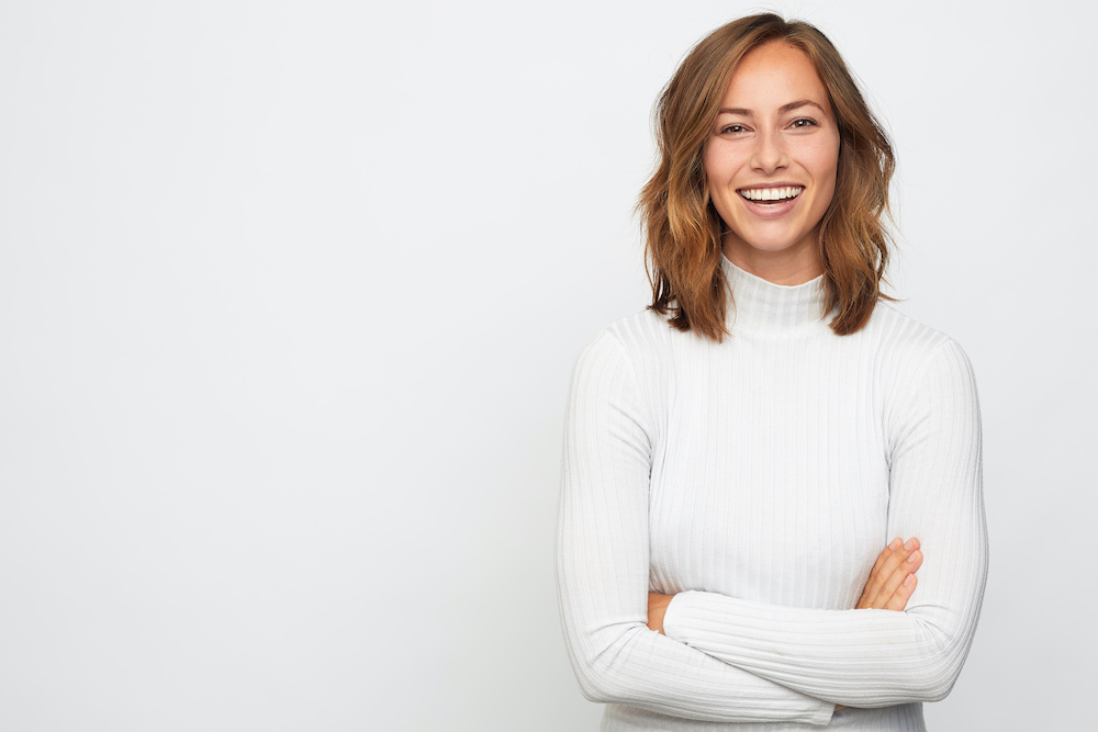 happy young woman